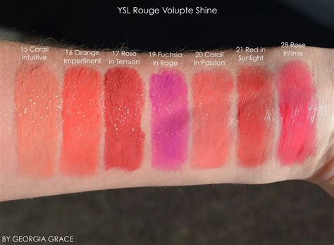 ysl volupte shine 33 swatch